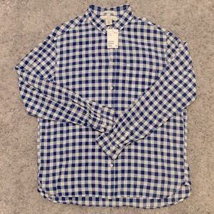 NWT H&M Men’s L.O.G.G. Plaid Button-down Long-sleeve